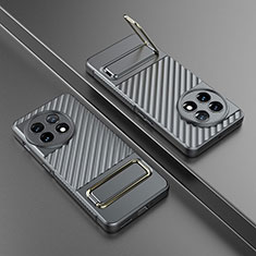 Coque Ultra Fine Silicone Souple Housse Etui avec Support KC3 pour OnePlus 11 5G Gris