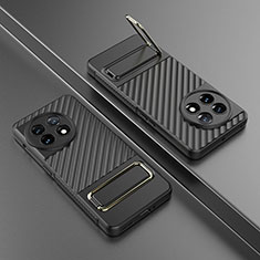 Coque Ultra Fine Silicone Souple Housse Etui avec Support KC3 pour OnePlus 11 5G Noir