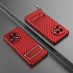 Coque Ultra Fine Silicone Souple Housse Etui avec Support KC3 pour OnePlus Ace 2 Pro 5G Rouge