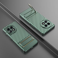 Coque Ultra Fine Silicone Souple Housse Etui avec Support KC3 pour OnePlus Ace 2 Pro 5G Vert
