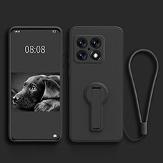 Coque Ultra Fine Silicone Souple Housse Etui avec Support pour OnePlus 10 Pro 5G Noir