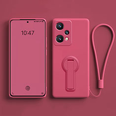 Coque Ultra Fine Silicone Souple Housse Etui avec Support pour OnePlus Nord CE 2 Lite 5G Rose Rouge