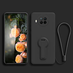 Coque Ultra Fine Silicone Souple Housse Etui avec Support pour Xiaomi Mi 10i 5G Noir