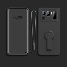Coque Ultra Fine Silicone Souple Housse Etui avec Support pour Xiaomi Mi 11 Ultra 5G Noir