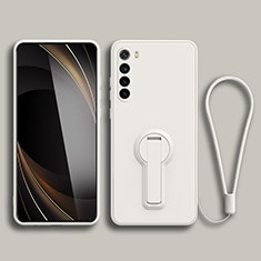 Coque Ultra Fine Silicone Souple Housse Etui avec Support pour Xiaomi Redmi Note 8 (2021) Blanc