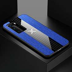 Coque Ultra Fine Silicone Souple Housse Etui C01 pour Huawei P40 Pro Bleu