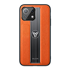 Coque Ultra Fine Silicone Souple Housse Etui C02 pour Xiaomi Mi 11 Lite 4G Orange