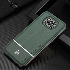 Coque Ultra Fine Silicone Souple Housse Etui JM1 pour Xiaomi Poco X3 NFC Vert
