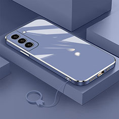 Coque Ultra Fine Silicone Souple Housse Etui M01 pour Samsung Galaxy S21 Plus 5G Bleu