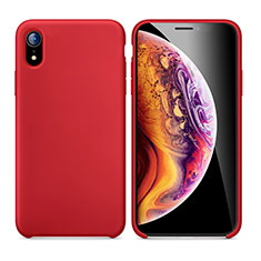 Coque Ultra Fine Silicone Souple Housse Etui S01 pour Apple iPhone XR Rouge