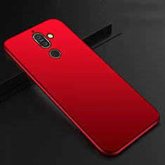 Coque Ultra Fine Silicone Souple Housse Etui S01 pour Nokia 7 Plus Rouge