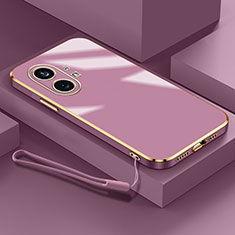 Coque Ultra Fine Silicone Souple Housse Etui S01 pour Nothing Phone 1 Violet