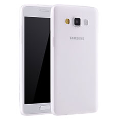 Coque Ultra Fine Silicone Souple Housse Etui S01 pour Samsung Galaxy A7 Duos SM-A700F A700FD Blanc