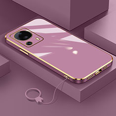 Coque Ultra Fine Silicone Souple Housse Etui S01 pour Xiaomi Mi 13 Lite 5G Violet