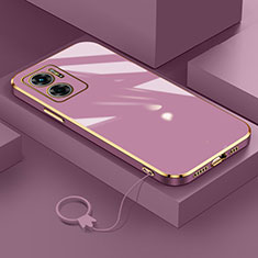 Coque Ultra Fine Silicone Souple Housse Etui S01 pour Xiaomi Redmi Note 11E 5G Violet