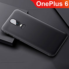Coque Ultra Fine Silicone Souple Housse Etui S02 pour OnePlus 6 Noir