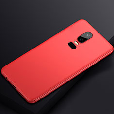 Coque Ultra Fine Silicone Souple Housse Etui S02 pour OnePlus 6 Rouge