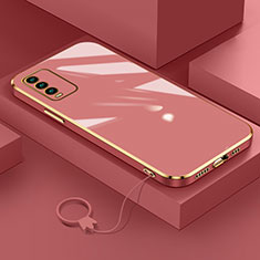 Coque Ultra Fine Silicone Souple Housse Etui S02 pour Xiaomi Redmi 9T 4G Rouge