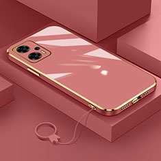 Coque Ultra Fine Silicone Souple Housse Etui S02 pour Xiaomi Redmi Note 11T Pro 5G Rouge