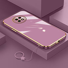 Coque Ultra Fine Silicone Souple Housse Etui S02 pour Xiaomi Redmi Note 9 5G Violet