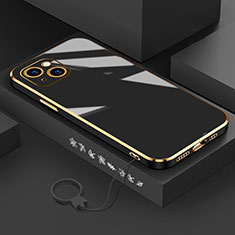 Coque Ultra Fine Silicone Souple Housse Etui S03 pour Apple iPhone 13 Mini Noir