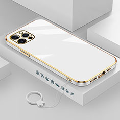 Coque Ultra Fine Silicone Souple Housse Etui S03 pour Apple iPhone 13 Pro Max Blanc
