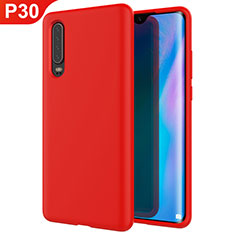 Coque Ultra Fine Silicone Souple Housse Etui S03 pour Huawei P30 Rouge