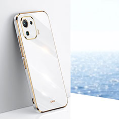 Coque Ultra Fine Silicone Souple Housse Etui S03 pour Xiaomi Mi 11 Pro 5G Blanc