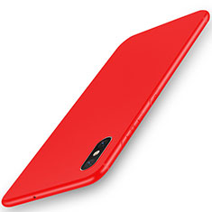 Coque Ultra Fine Silicone Souple Housse Etui S03 pour Xiaomi Mi 8 Pro Global Version Rouge