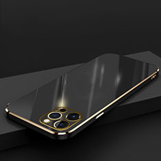 Coque Ultra Fine Silicone Souple Housse Etui S04 pour Apple iPhone 13 Pro Max Noir