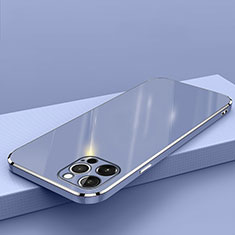 Coque Ultra Fine Silicone Souple Housse Etui S04 pour Apple iPhone 14 Pro Bleu