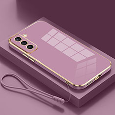 Coque Ultra Fine Silicone Souple Housse Etui S04 pour Samsung Galaxy S22 Plus 5G Violet