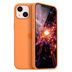 Coque Ultra Fine Silicone Souple Housse Etui S05 pour Apple iPhone 13 Mini Orange