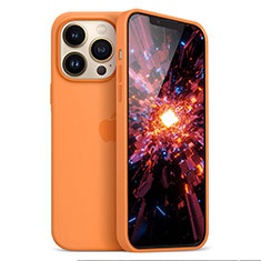 Coque Ultra Fine Silicone Souple Housse Etui S05 pour Apple iPhone 13 Pro Max Orange