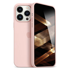 Coque Ultra Fine Silicone Souple Housse Etui S05 pour Apple iPhone 15 Pro Or Rose