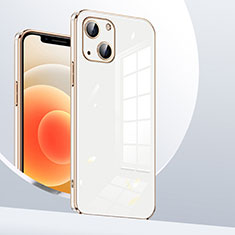 Coque Ultra Fine Silicone Souple Housse Etui S06 pour Apple iPhone 13 Mini Blanc