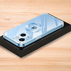 Coque Ultra Fine Silicone Souple Housse Etui S07 pour Apple iPhone 13 Mini Bleu