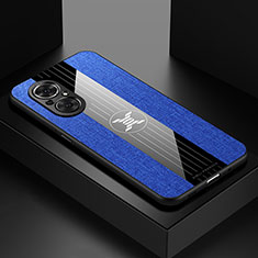Coque Ultra Fine Silicone Souple Housse Etui X01L pour Huawei Honor 50 SE 5G Bleu