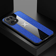 Coque Ultra Fine Silicone Souple Housse Etui X01L pour Oppo Find X5 Pro 5G Bleu
