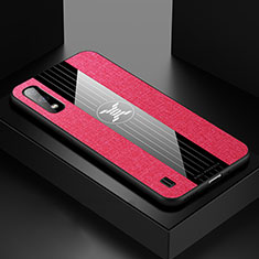 Coque Ultra Fine Silicone Souple Housse Etui X01L pour Samsung Galaxy A01 SM-A015 Rouge