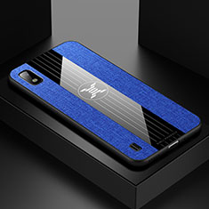 Coque Ultra Fine Silicone Souple Housse Etui X01L pour Samsung Galaxy A10 Bleu