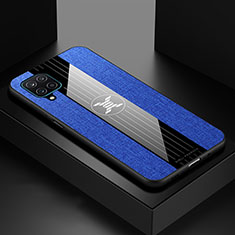 Coque Ultra Fine Silicone Souple Housse Etui X01L pour Samsung Galaxy A12 Nacho Bleu