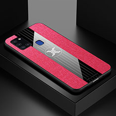 Coque Ultra Fine Silicone Souple Housse Etui X01L pour Samsung Galaxy A21s Rouge