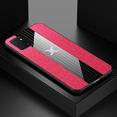 Coque Ultra Fine Silicone Souple Housse Etui X01L pour Samsung Galaxy A81 Rouge