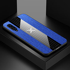 Coque Ultra Fine Silicone Souple Housse Etui X01L pour Samsung Galaxy A90 5G Bleu