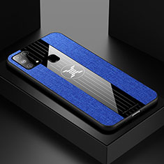 Coque Ultra Fine Silicone Souple Housse Etui X01L pour Samsung Galaxy M21s Bleu