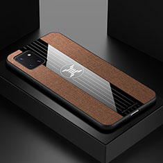 Coque Ultra Fine Silicone Souple Housse Etui X01L pour Samsung Galaxy Note 10 Lite Marron