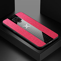 Coque Ultra Fine Silicone Souple Housse Etui X01L pour Xiaomi Redmi Note 9 Pro Rouge