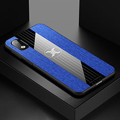 Coque Ultra Fine Silicone Souple Housse Etui X02L pour Samsung Galaxy A01 Core Bleu