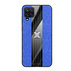 Coque Ultra Fine Silicone Souple Housse Etui X02L pour Samsung Galaxy A12 Nacho Bleu